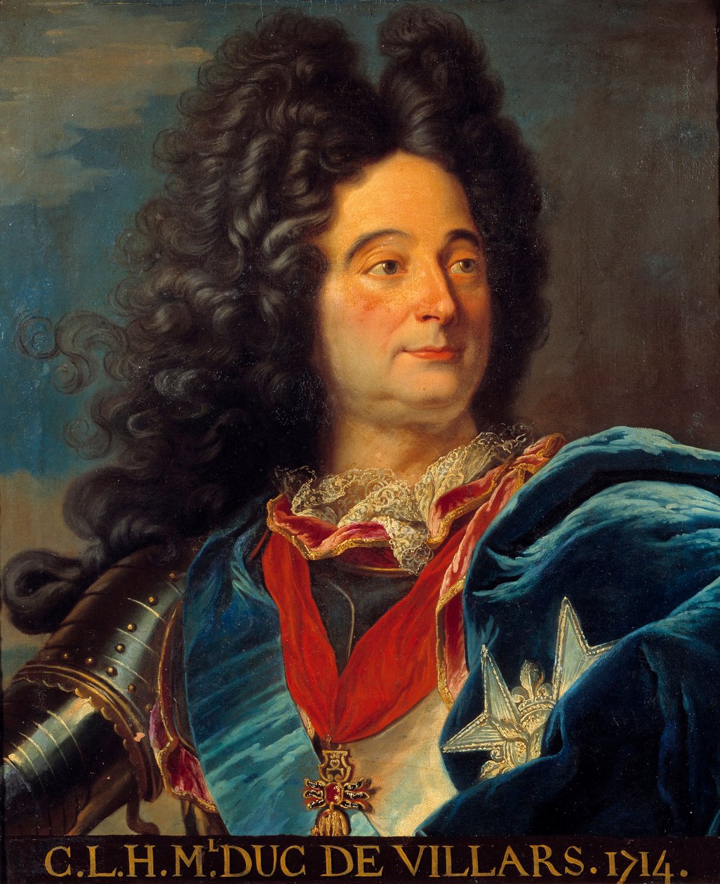 Louis Claude Hector portréja Villars hercege, francia marechal (1652-1734) Festmény Hyacinthe Rigaud (1659-1743) után 1714 V. 0,63x0,52 m alkotó: Hyacinthe (after) Rigaud
