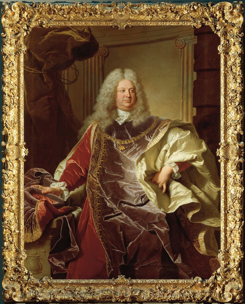 Ausztria, Bécs, Philipp Ludwig Wenzel portréja Sinzendorf grófja (Bécs alkotó: Hyacinthe Francois Rigaud
