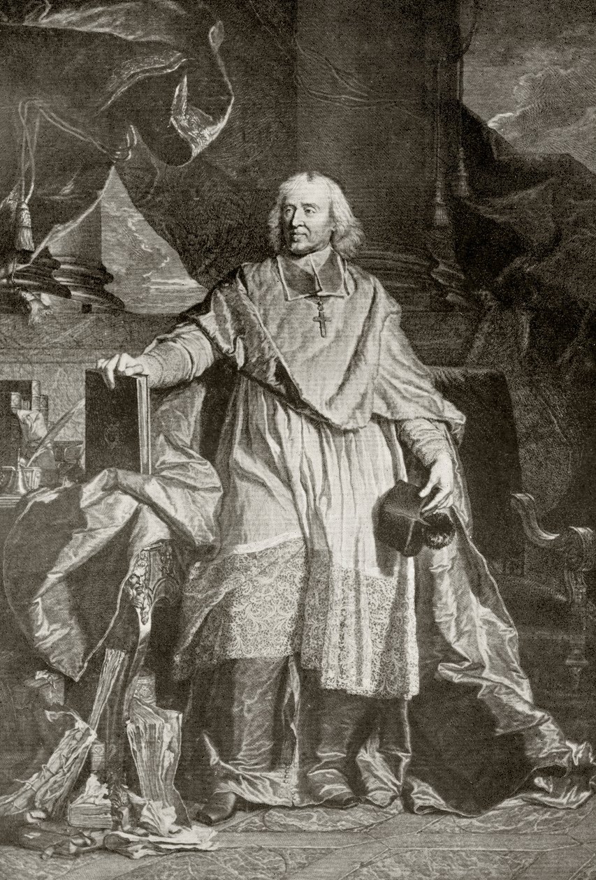 Jacques Benigne Bossuet, vésette Pierre Imbert Drevet, Alfred Whitman „The Print-Collector
