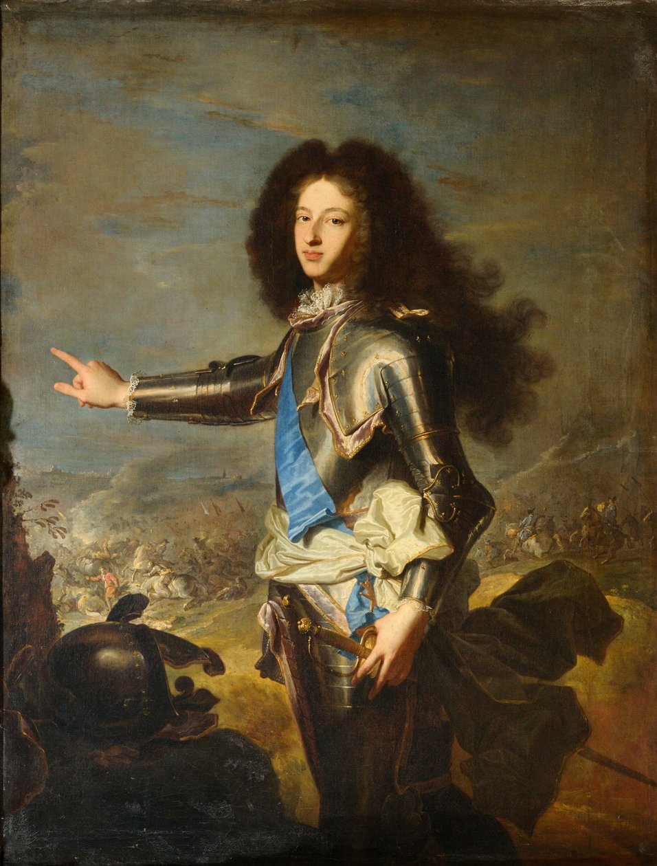 Louis de France, Burgundia hercege 1682-1712, 18. század eleje. alkotó: Hyacinthe Francois Rigaud
