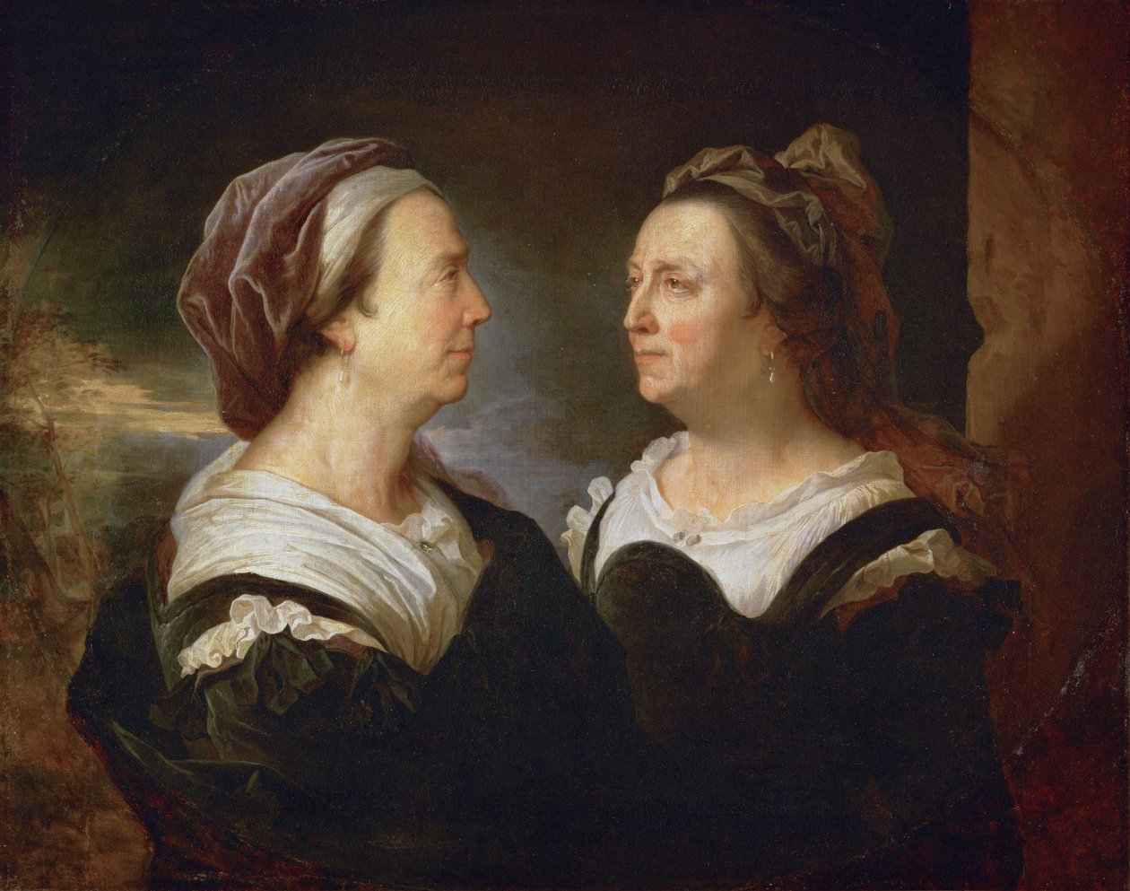 Rigaud asszony, két különböző hozzáállással ... alkotó: Hyacinthe Francois Rigaud