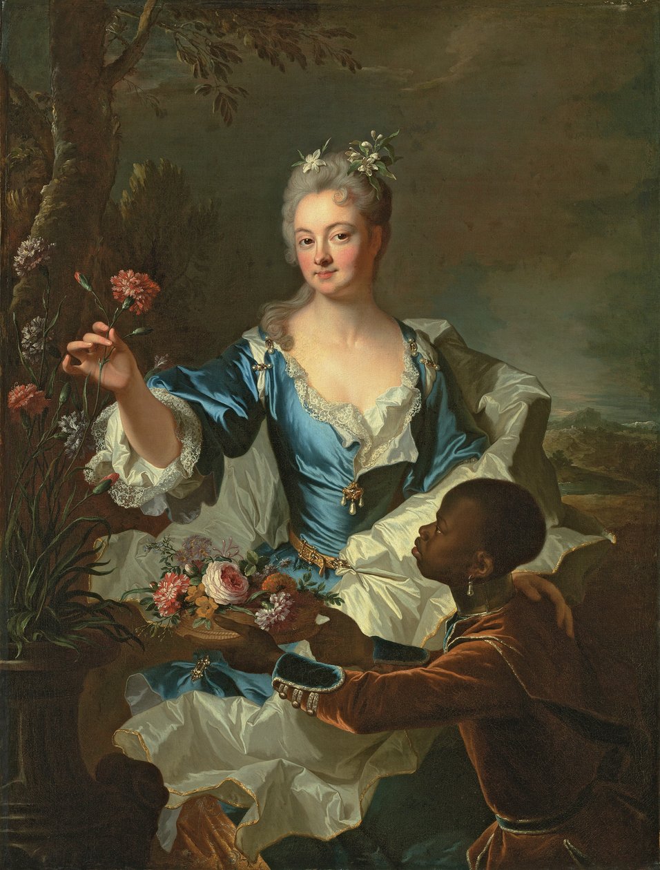 Hyacinthe-Sophie de Beschanel-Nointel, de Louville márki portréja alkotó: Hyacinthe Francois Rigaud
