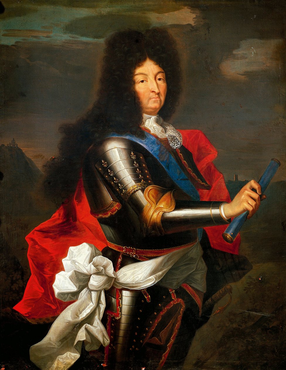 XIV. Lajos francia portré (olaj, vászon) alkotó: Hyacinthe Francois Rigaud