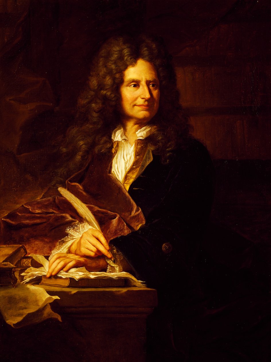 Nicolas Boileau-Despreaux portréja (Párizs alkotó: Hyacinthe Francois Rigaud
