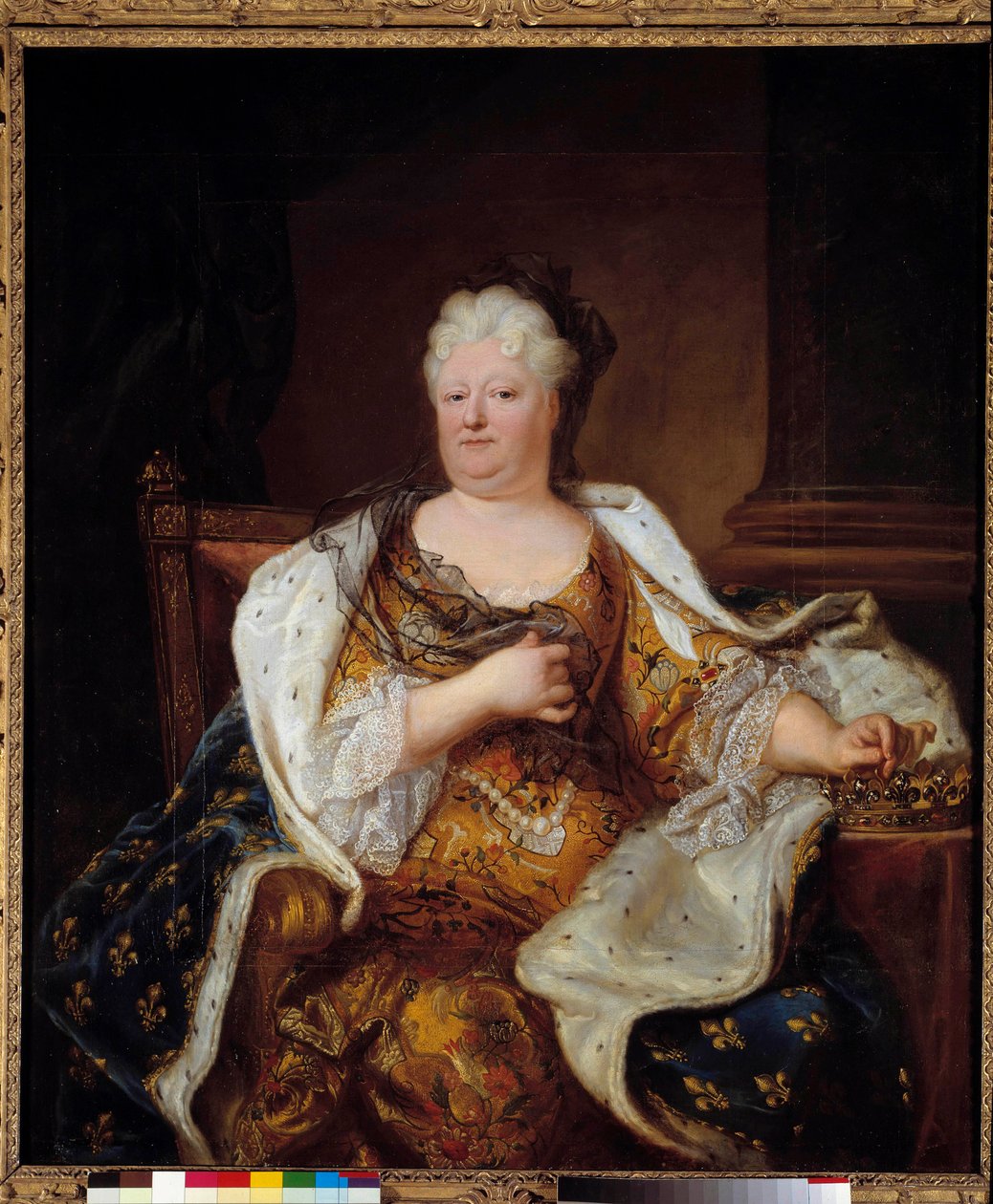 Charlotte Elisabeth de Baviere nádor hercegnő portréja alkotó: Hyacinthe Francois Rigaud