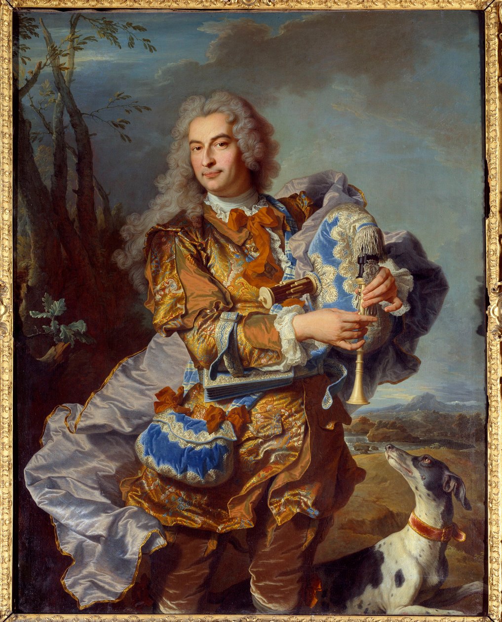 Az elnök portréja Gueidan malter Celadonban vagy musette játékos Hyacinthe Rigaud festménye (1659-1743) 1735 V. 1,46x1,33 m Gaspard Aix en Provence, Musee Granet alkotó: Hyacinthe Francois Rigaud