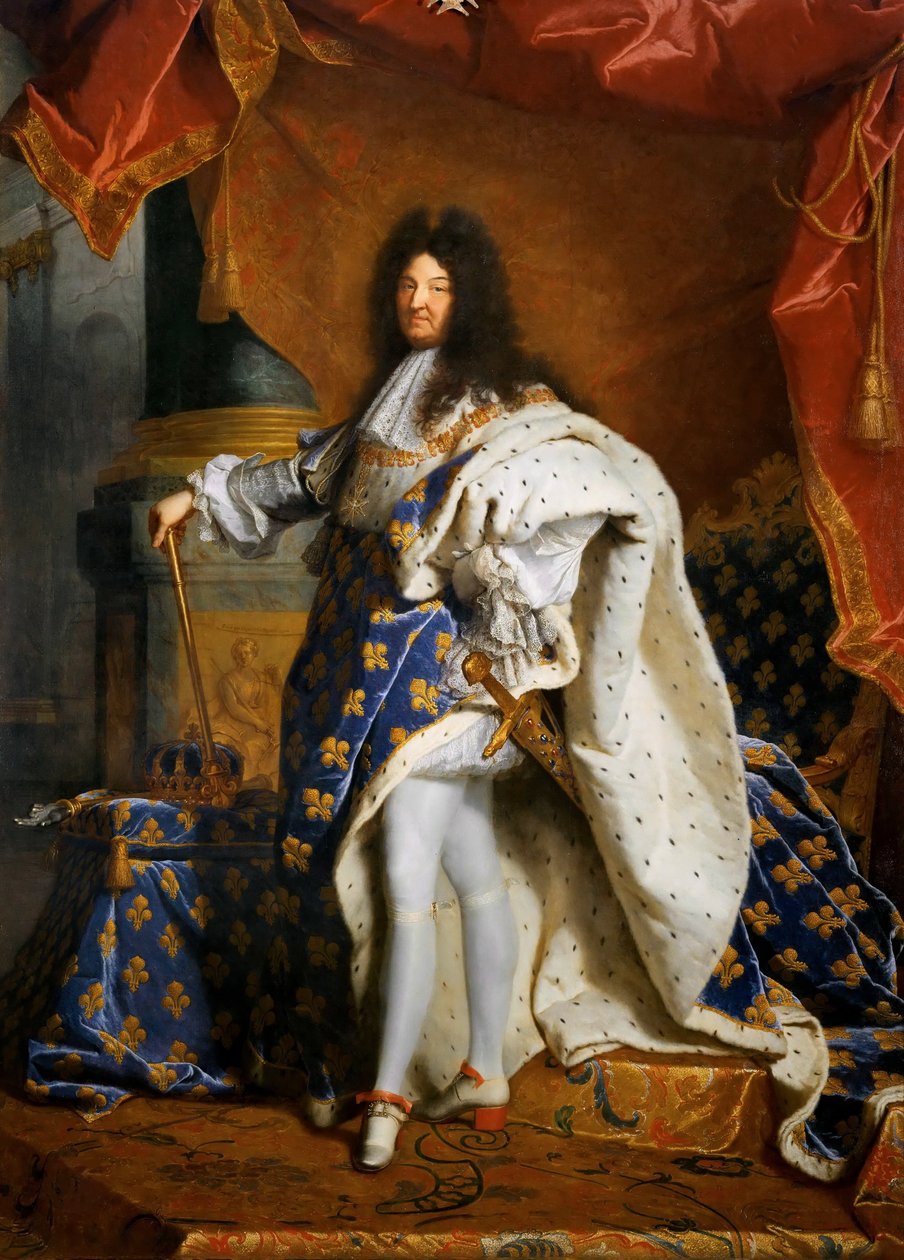 XIV. Lajos francia király 1638-1715, 1701. alkotó: Hyacinthe François Honoré Rigaud
