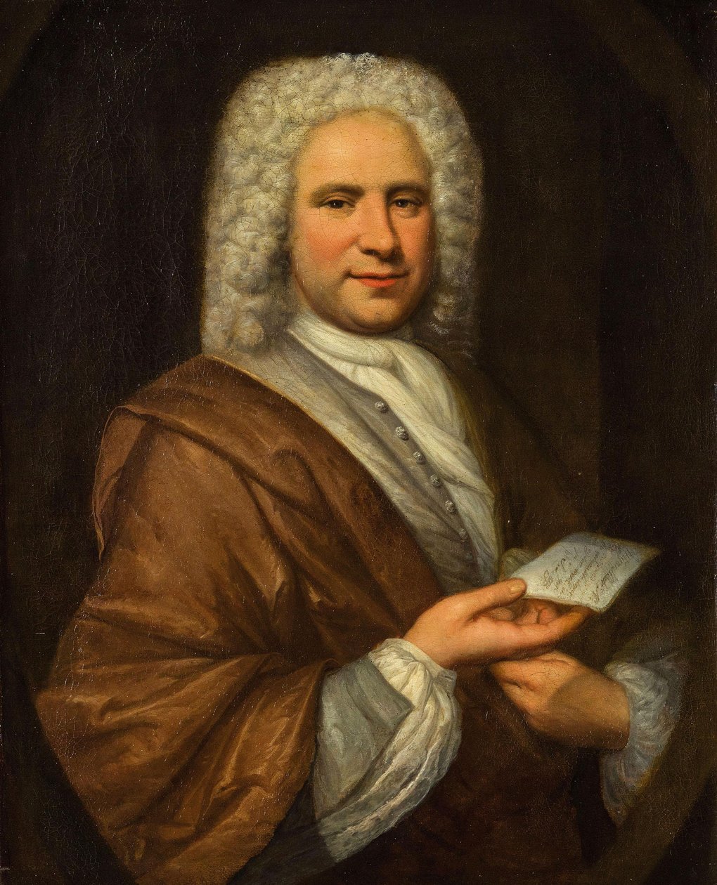Michel de la Barre zeneszerző és fuvolaművész portréja 1675-1745, XVIII. század első harmada. alkotó: Hyacinthe François Honoré Rigaud Circle of