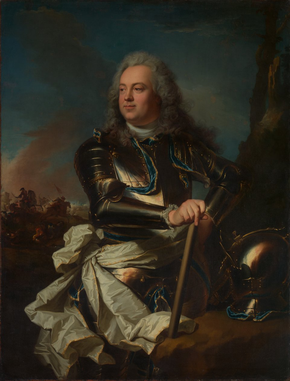 Egy vezértiszt portréja, kb. 1710. alkotó: Hyacinthe Rigaud