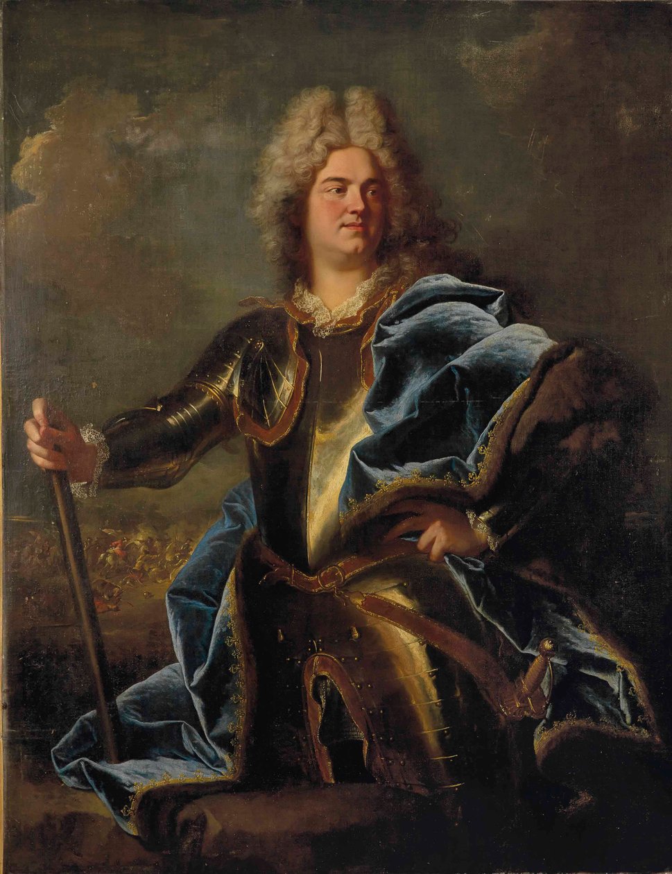 Egy férfi portréja, amelyet hagyományosan Claude Louis Hector, duc de Villars (1653-1734) néven azonosítanak. alkotó: Hyacinthe Rigaud