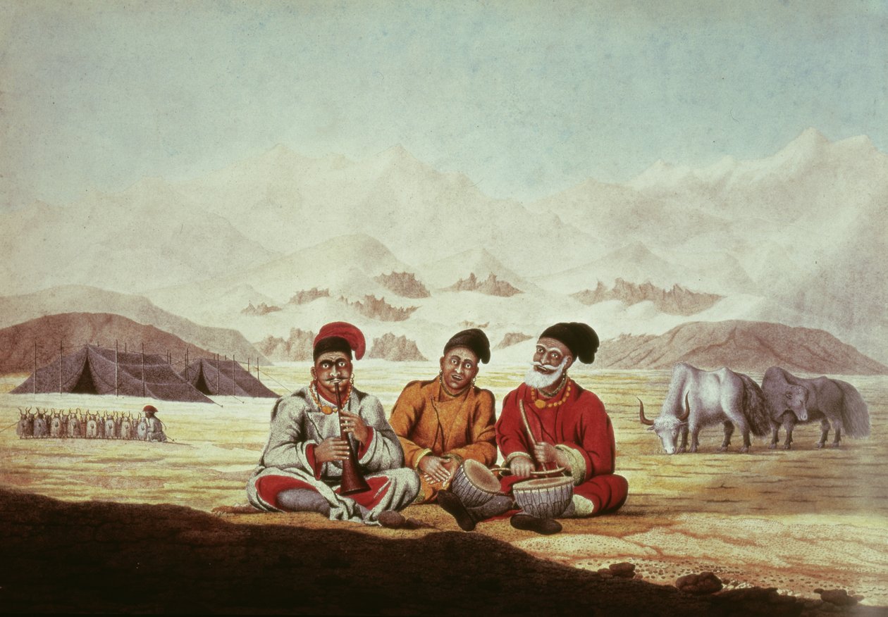 Három zenész Tibetben (wc papíron) alkotó: Hyder Jung Hearsey