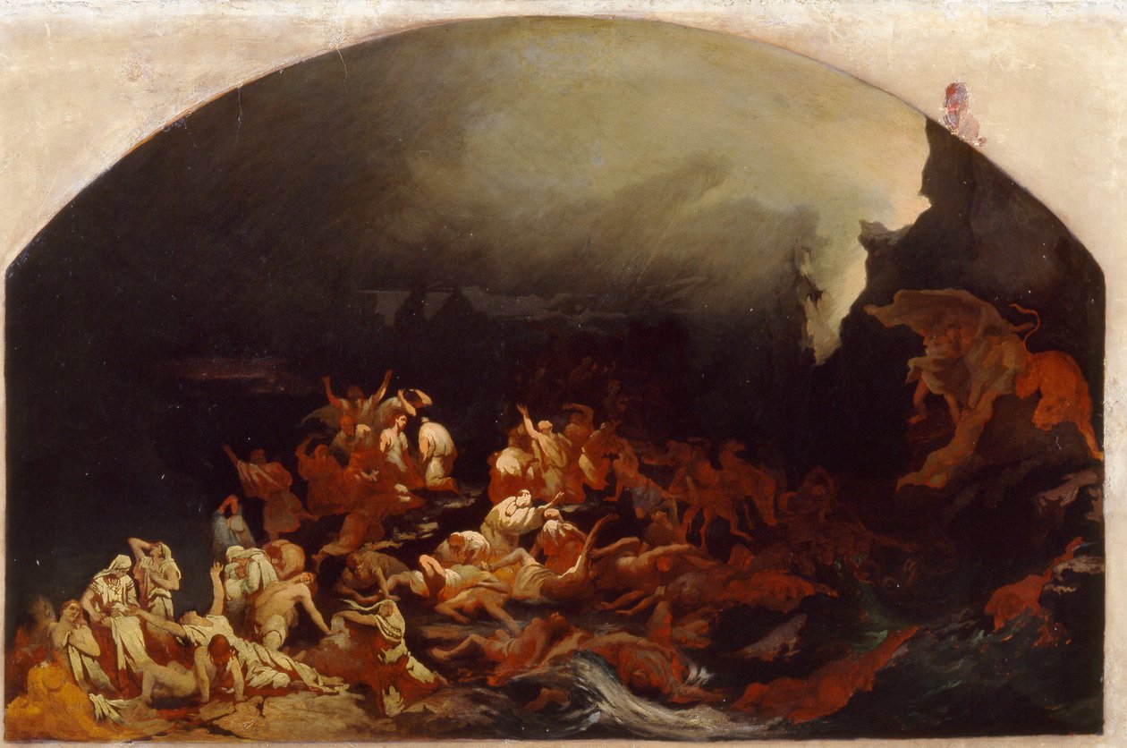"A vízözön" I. P. Masalov festménye (19. század) 1873. Szépművészeti Múzeum Szentpétervár alkotó: I.P. Masalov