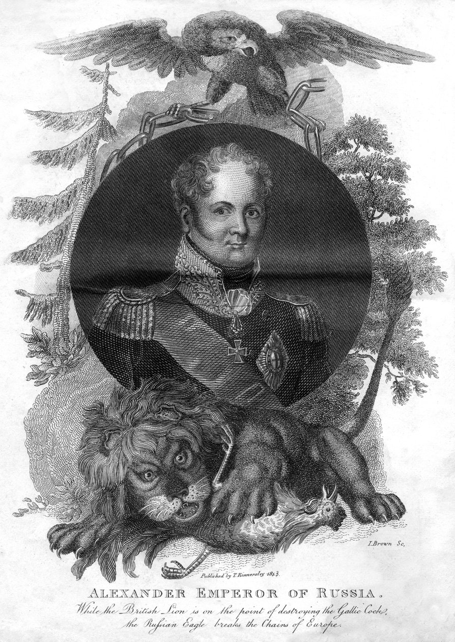 I. Sándor, Oroszország császára 1777-1825, 1816. alkotó: I. Brown