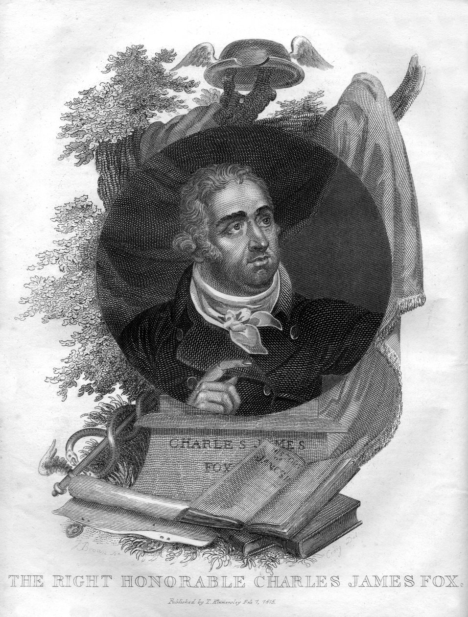 The Right Honorable Charles James Fox 1749-1806, 1816. alkotó: I. Brown