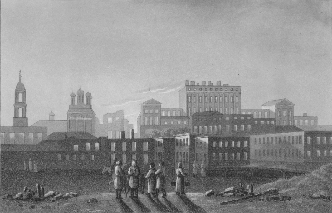 Pashov Menzikov palotái, Apraxin stb. Belgorod, Moszkva, 1817 alkotó: I Clark
