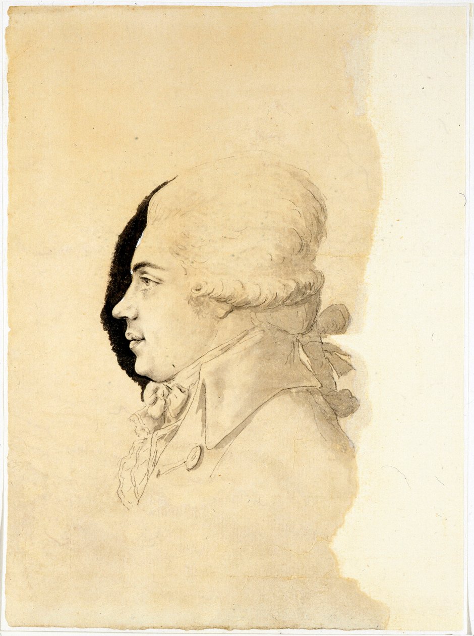 Nyikolaj Petrovics Rumjantsev (vagy Romanzov) gróf portréja (1754-1826) - Oeuvre de I-I Haacke (Haake) (aktív 1750-1800), fin des annees 1780 - Nyikolaj Petrovics Rumjantsev gróf portréja (1754-1826) , tinta papíron I-I Haacke (Haake) ( alkotó: I. I. Haacke