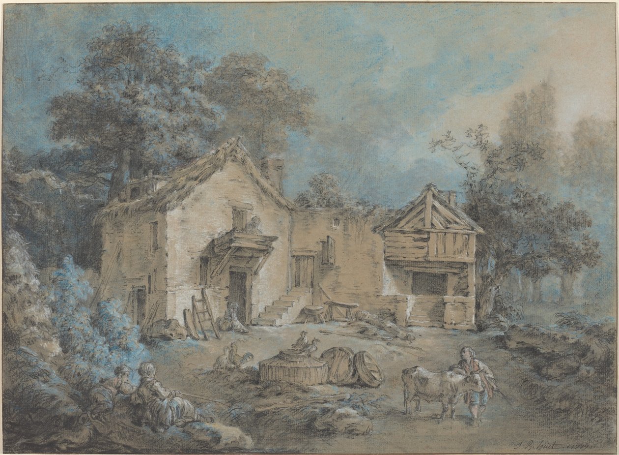 Farm jelenet alkotó: I Jean Baptiste Hüet