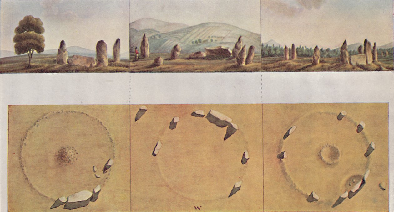 „Kőgyűrűk – Old Keig, Balquhain, Balgorkar”, 1827, 1946 alkotó: I Logan