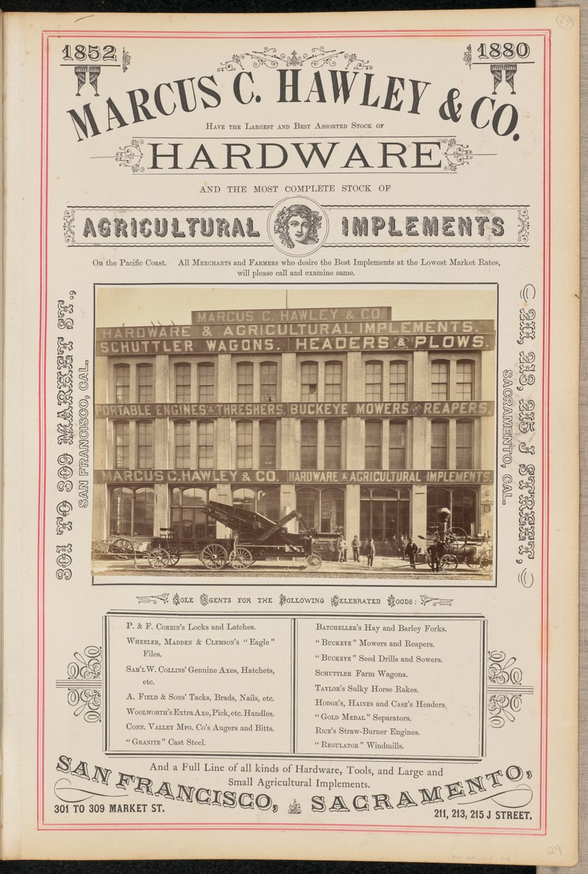 [Marcus C. Hawley and Company, San Francisco] alkotó: I. W. Taber