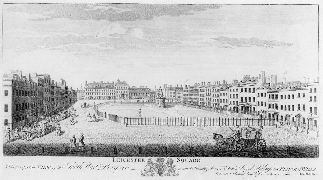 Leicester Square, 1753 alkotó: I. after Maurer