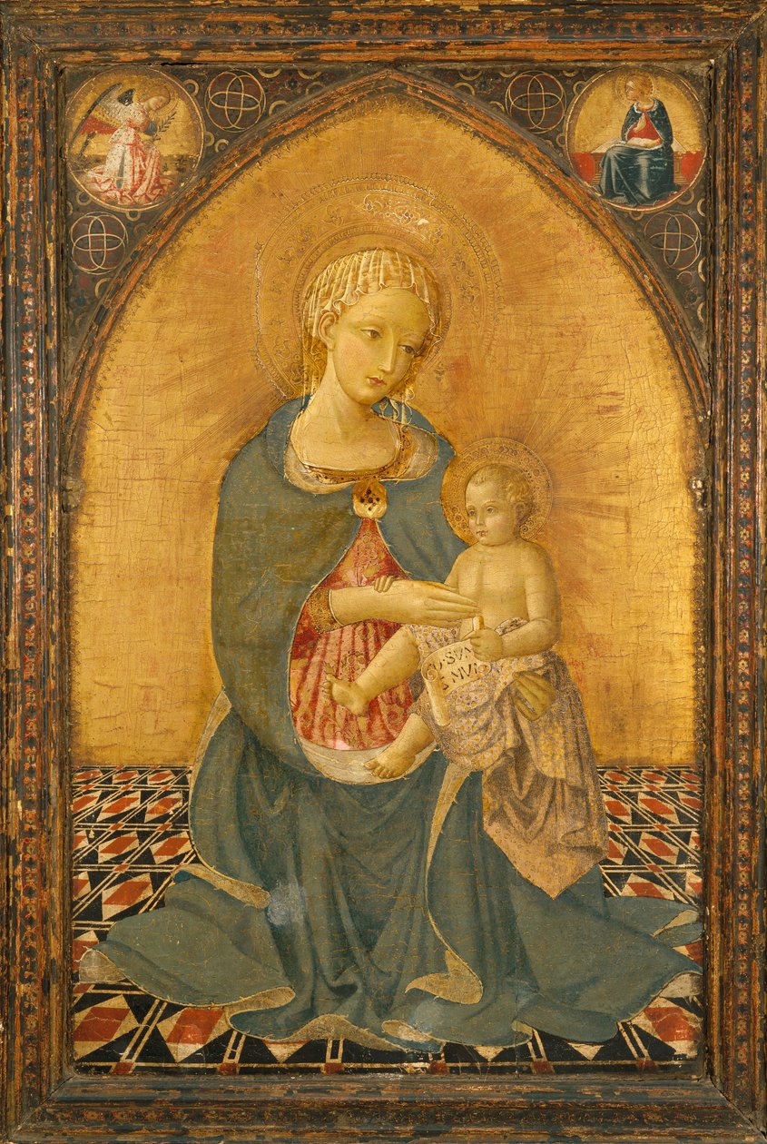 Alázat Madonna, 1900 körül (tempera a panelen) alkotó: Icilio Federico (attr. to) Joni