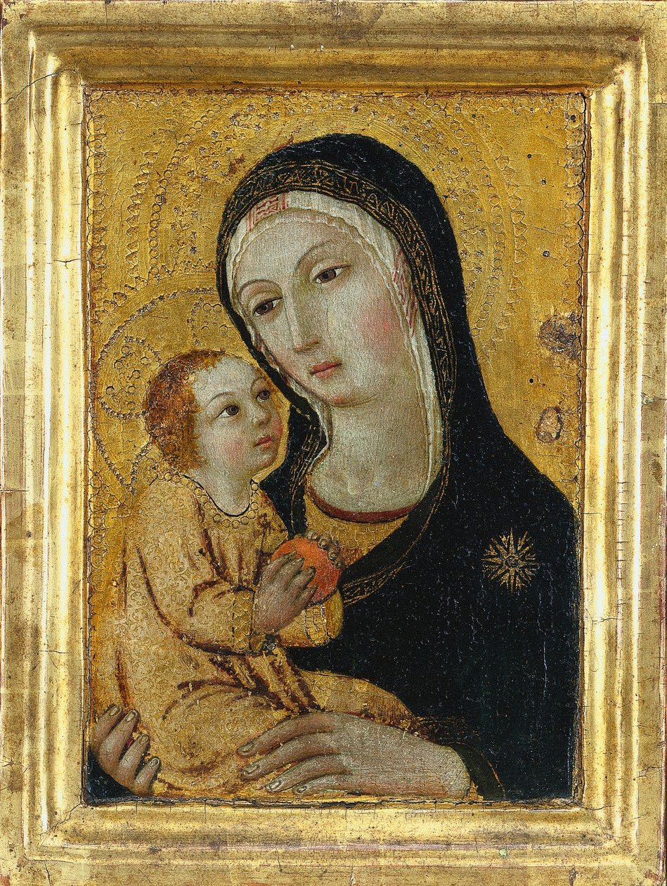 Szűz és gyermek, 1400-as évek. alkotó: Icilio Federico Joni