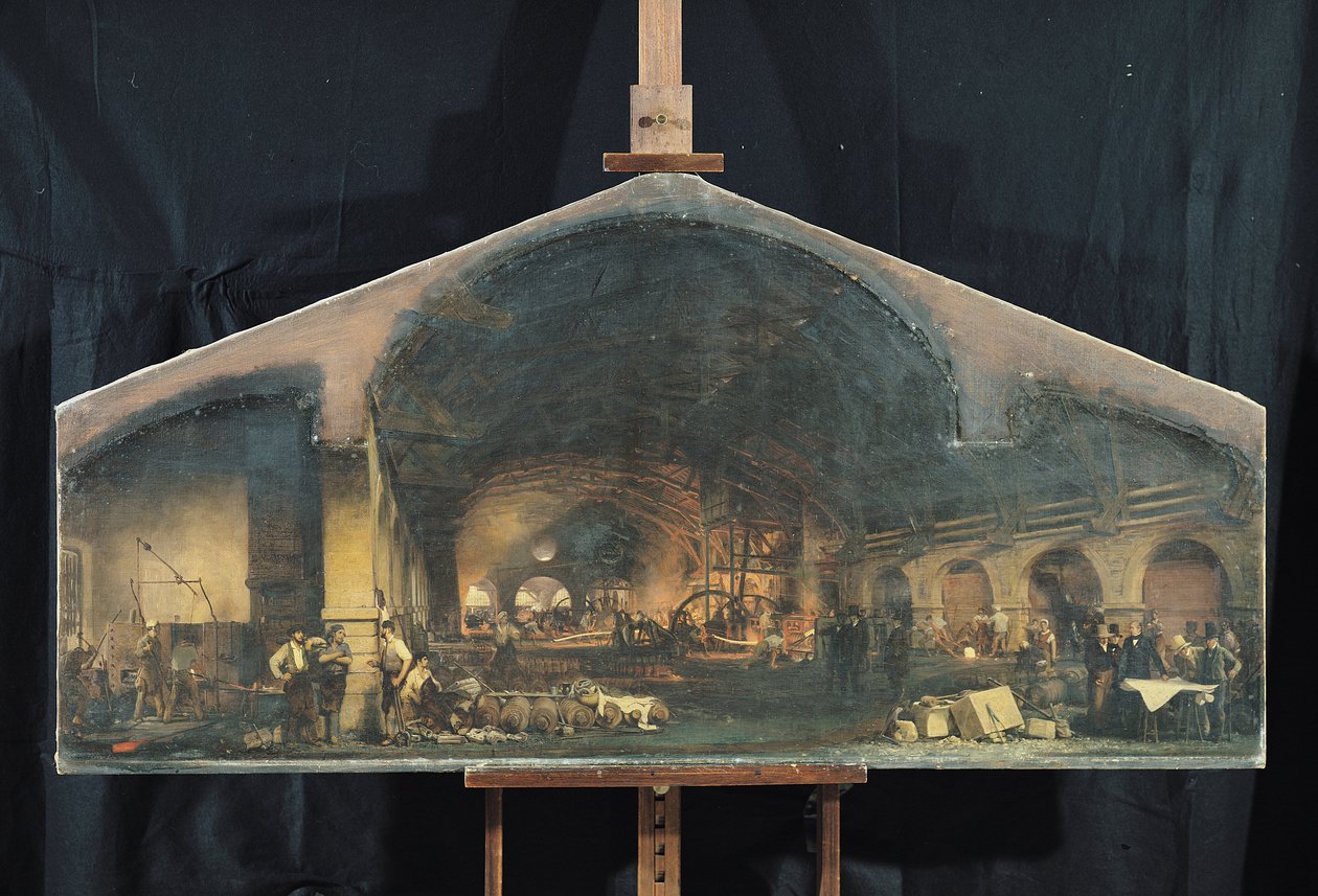 A Fourchambault-i Forge belseje alkotó: Ignace Francois Bonhomme