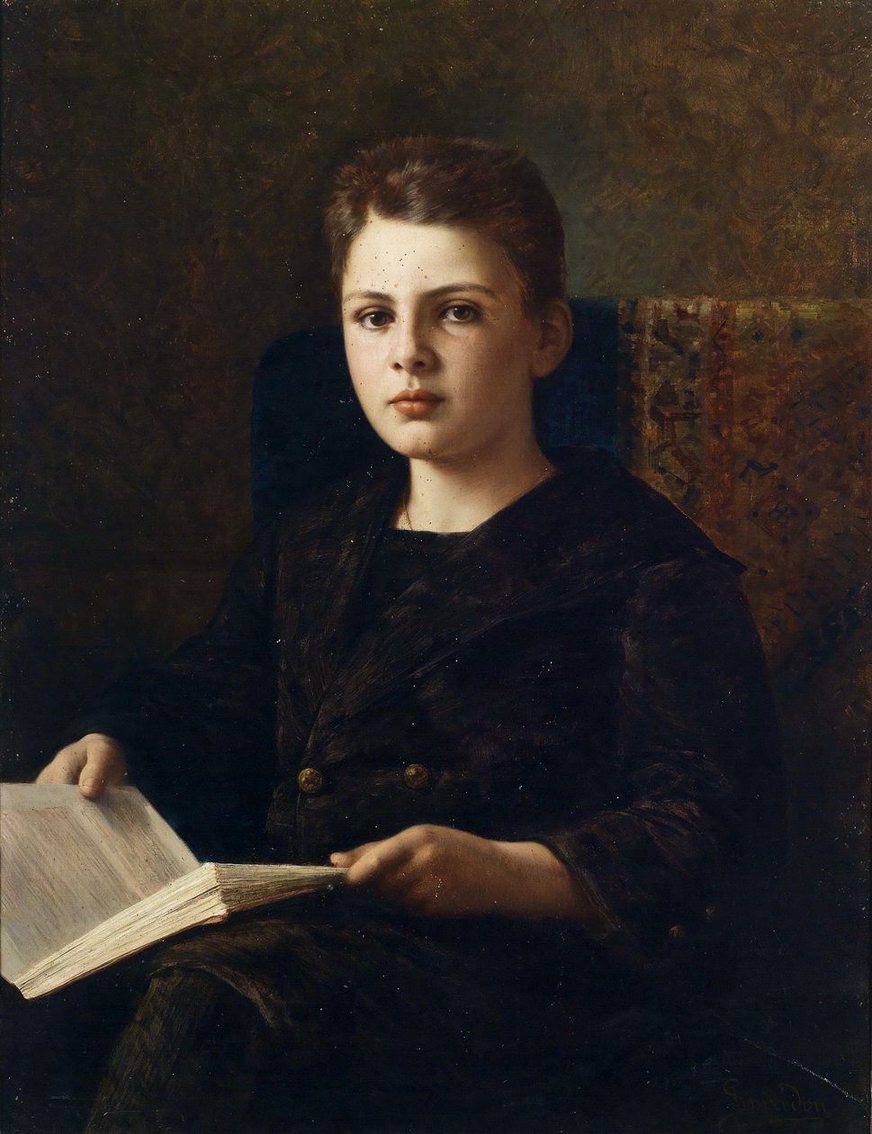 A fiatal Oskar von Fraenkel portréja alkotó: Ignace Spiridon