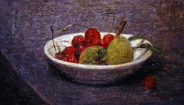 Cseresznye és mandula (olaj, vászon) alkotó: Ignace Henri Jean Fantin Latour