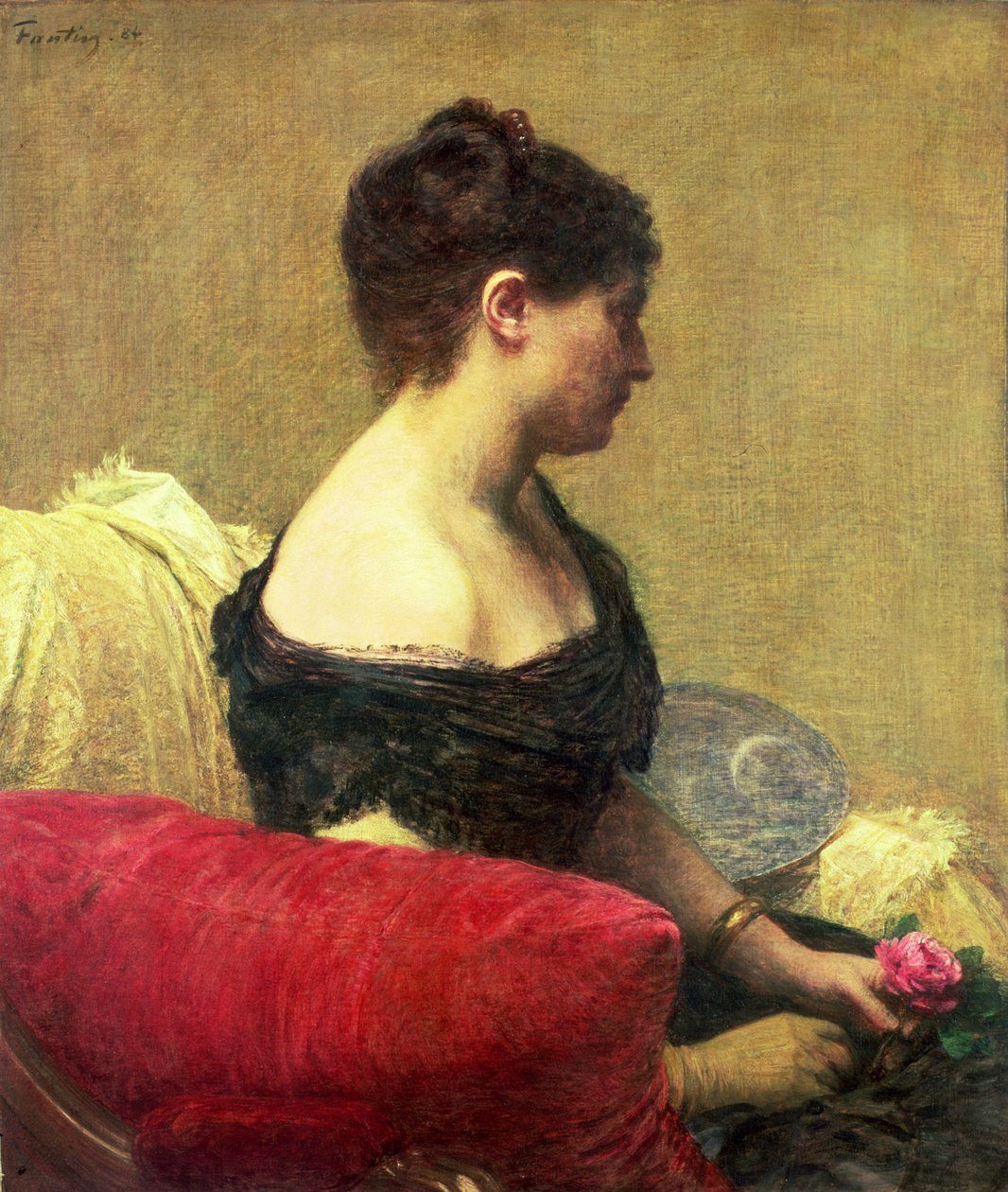 Madame Maitre portréja (olaj, vászon) alkotó: Ignace Henri Jean Fantin Latour