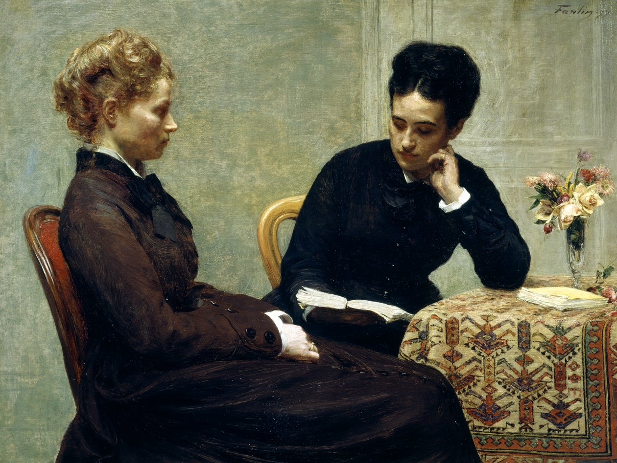 Olvasás alkotó: Ignace Henri Jean Fantin Latour
