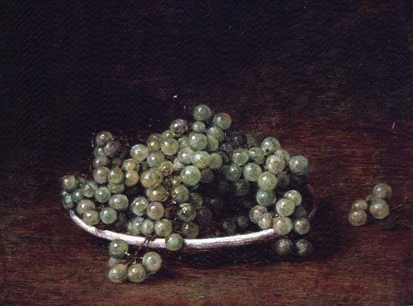 Kis szőlő csendélete alkotó: Ignace Henri Jean Fantin Latour