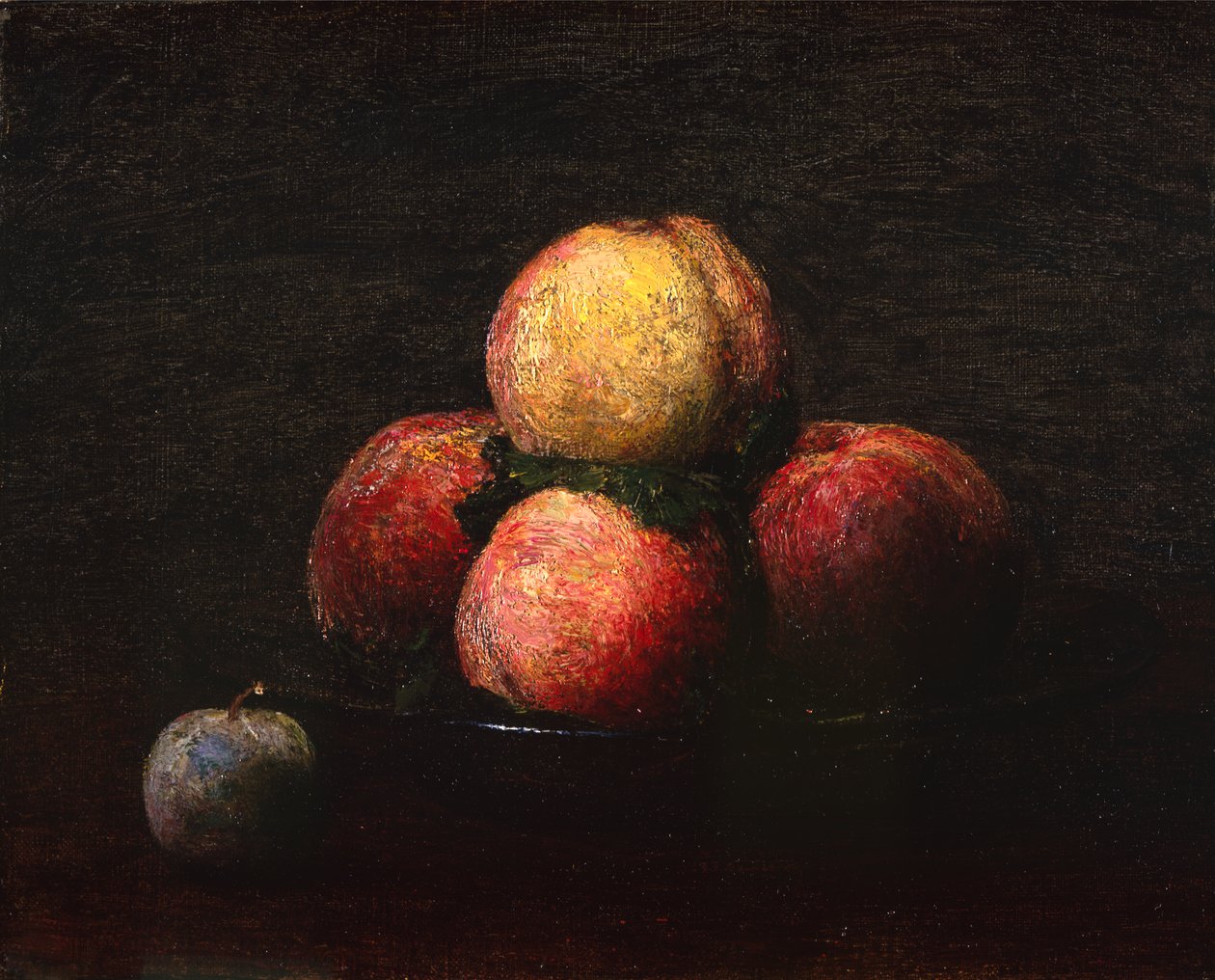 Őszibarack és szilva csendélet alkotó: Ignace Henri Jean Fantin Latour