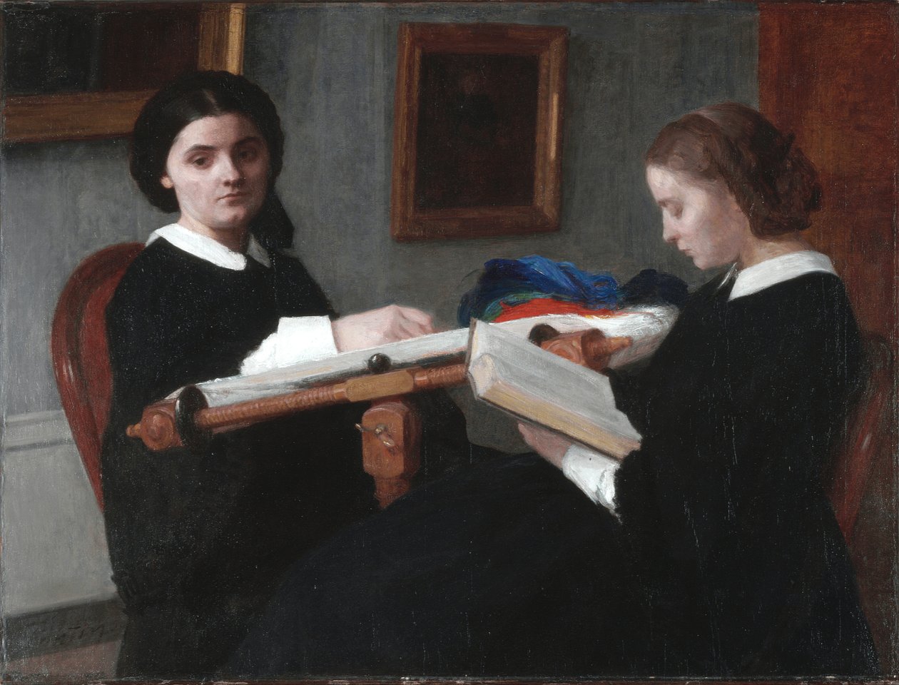 A két nővér alkotó: Ignace Henri Jean Fantin Latour