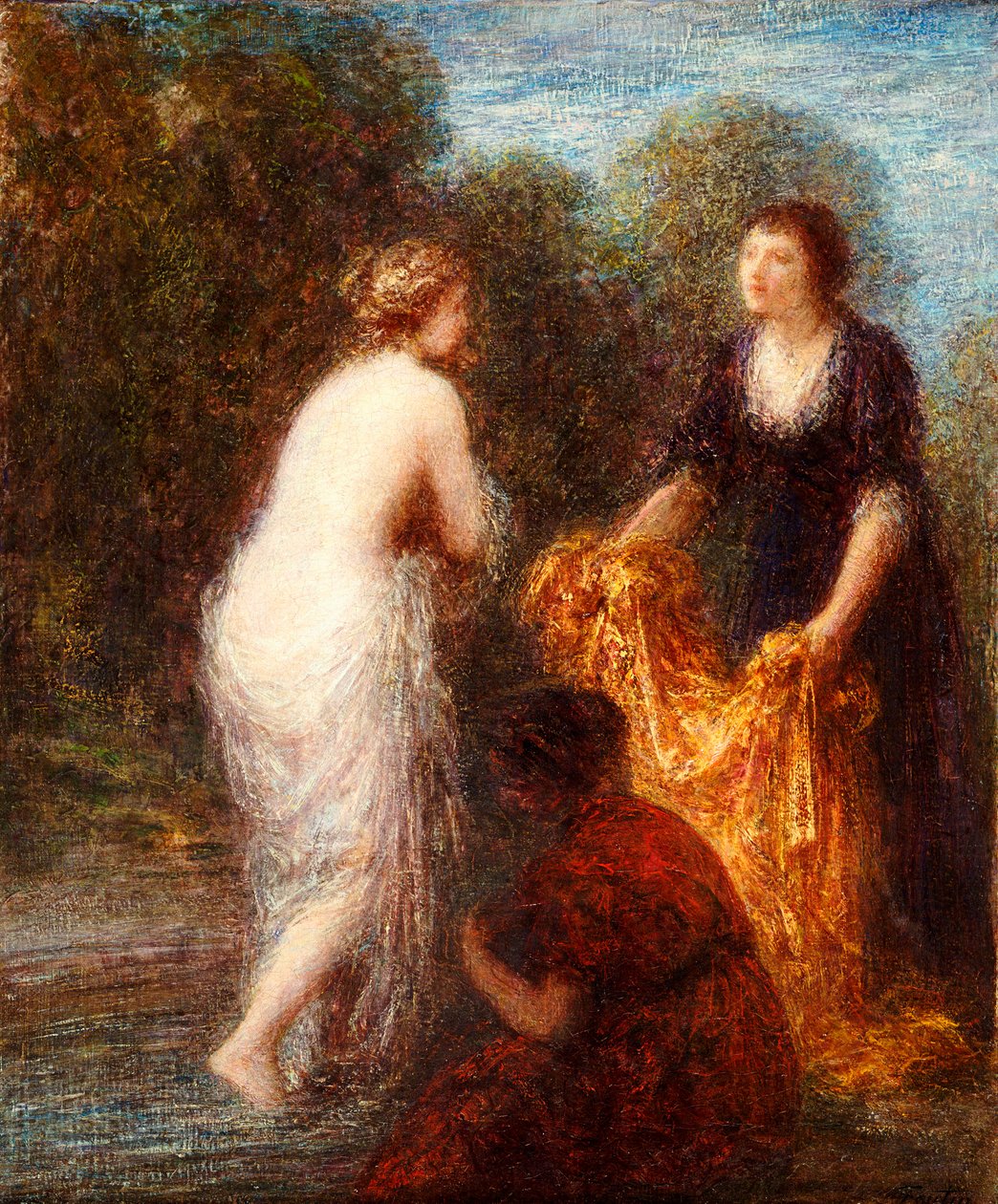 Fürdő után alkotó: Ignace Henri Jean Fantin Latour