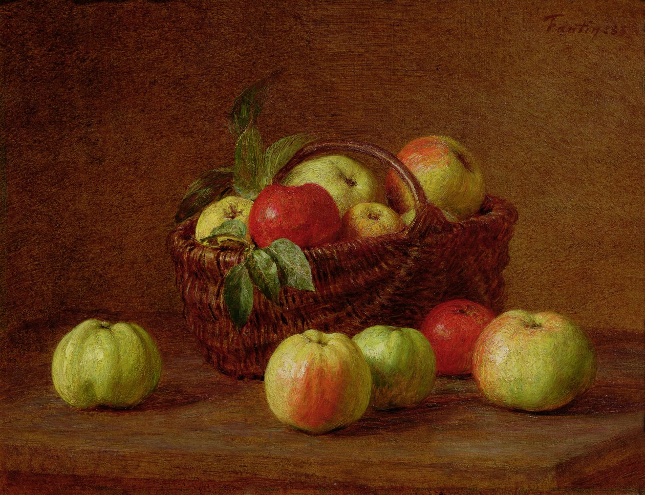 Alma kosárban és asztalon, 1888 alkotó: Ignace Henri Jean Fantin Latour
