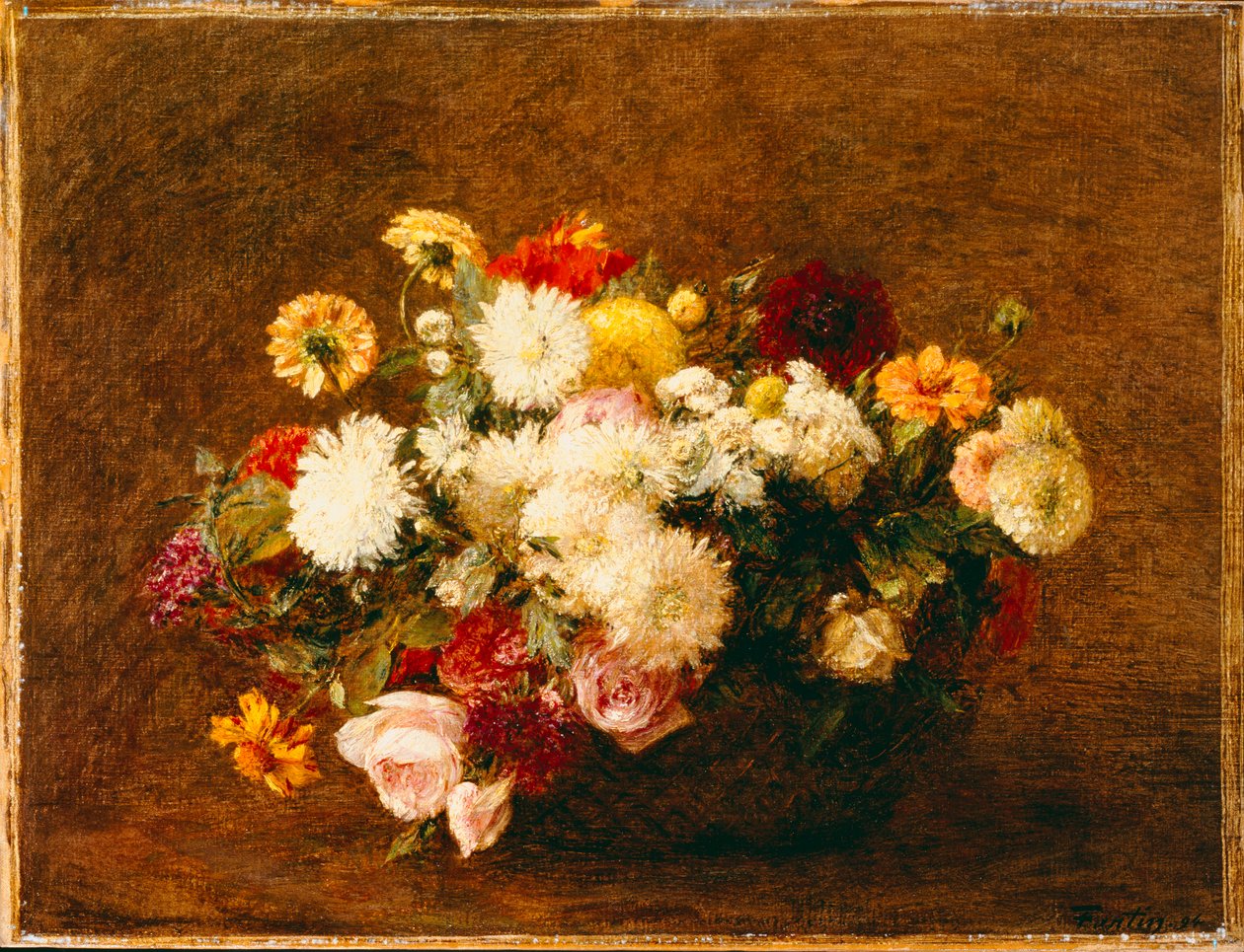 Virágcsokor, 1894 alkotó: Ignace Henri Jean Fantin Latour