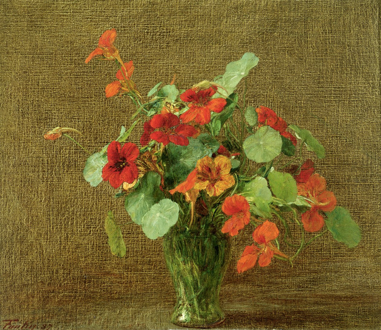 Capucines (Nasturtiums) alkotó: Ignace Henri Jean Fantin Latour