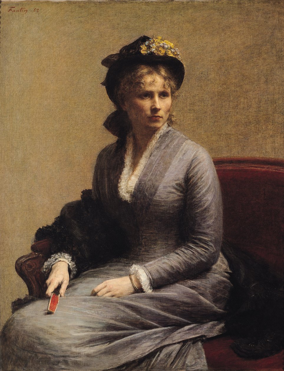 Charlotte Dubourg (1850-1921) 1882 alkotó: Ignace Henri Jean Fantin Latour
