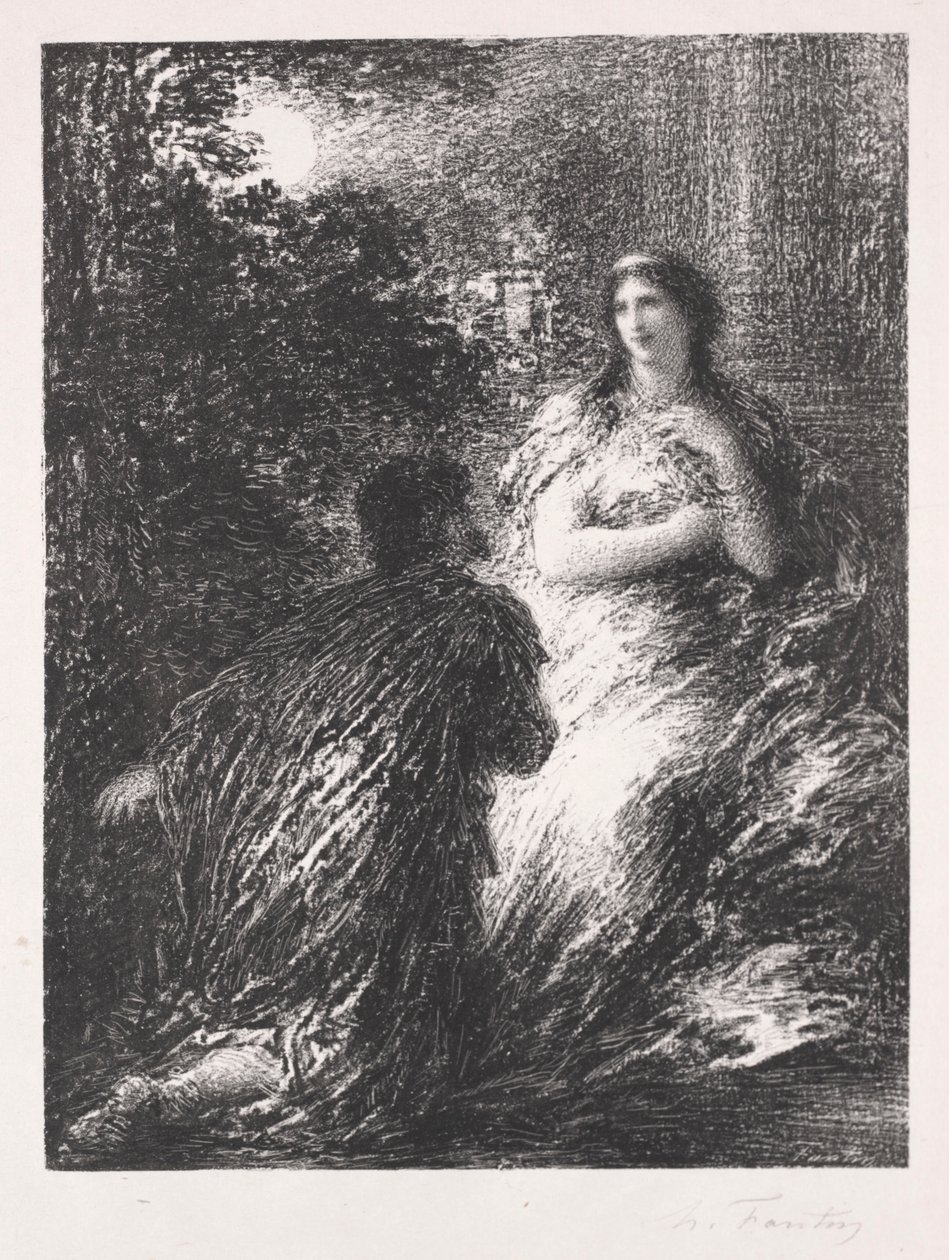 Duó a Les Troyensből, 1894-1895. alkotó: Ignace Henri Jean Fantin Latour