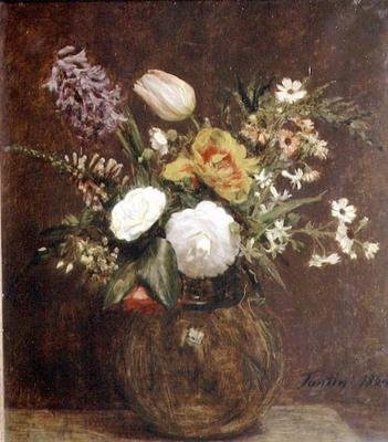 Virágok alkotó: Ignace Henri Jean Fantin Latour