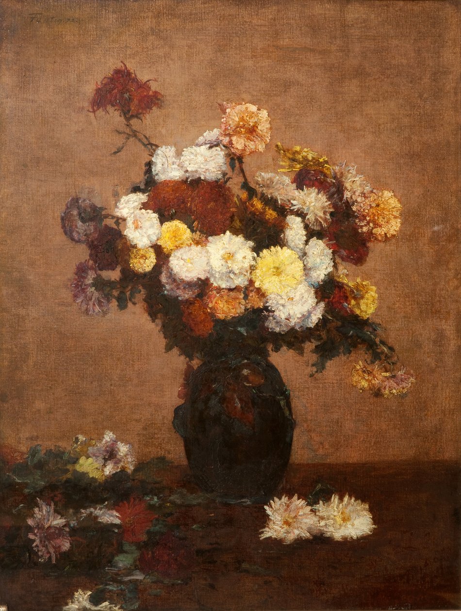 Virágok vázában, 1872 alkotó: Ignace Henri Jean Fantin Latour