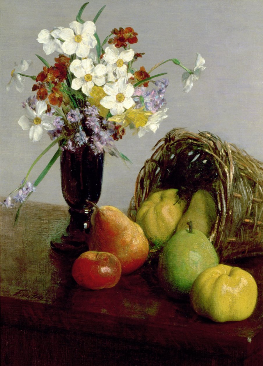 Gyümölcsök és virágok, 1866 alkotó: Ignace Henri Jean Fantin Latour