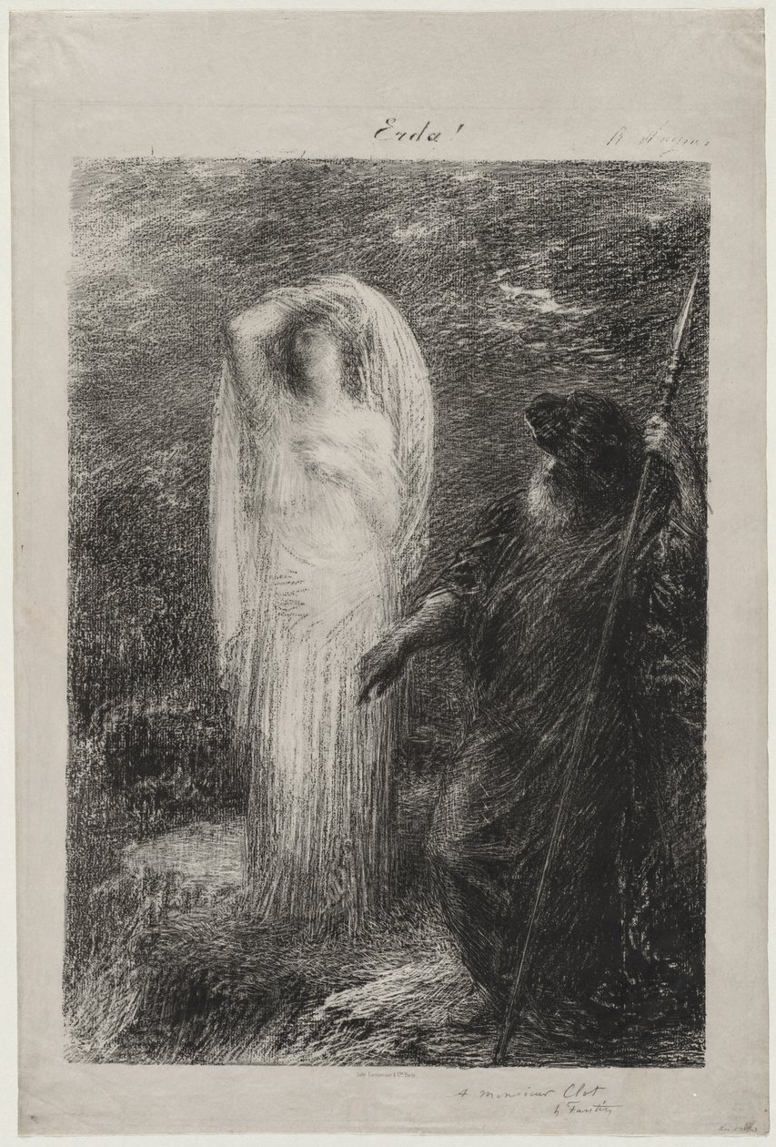 LEvocation dErda, 1885. alkotó: Ignace Henri Jean Fantin Latour