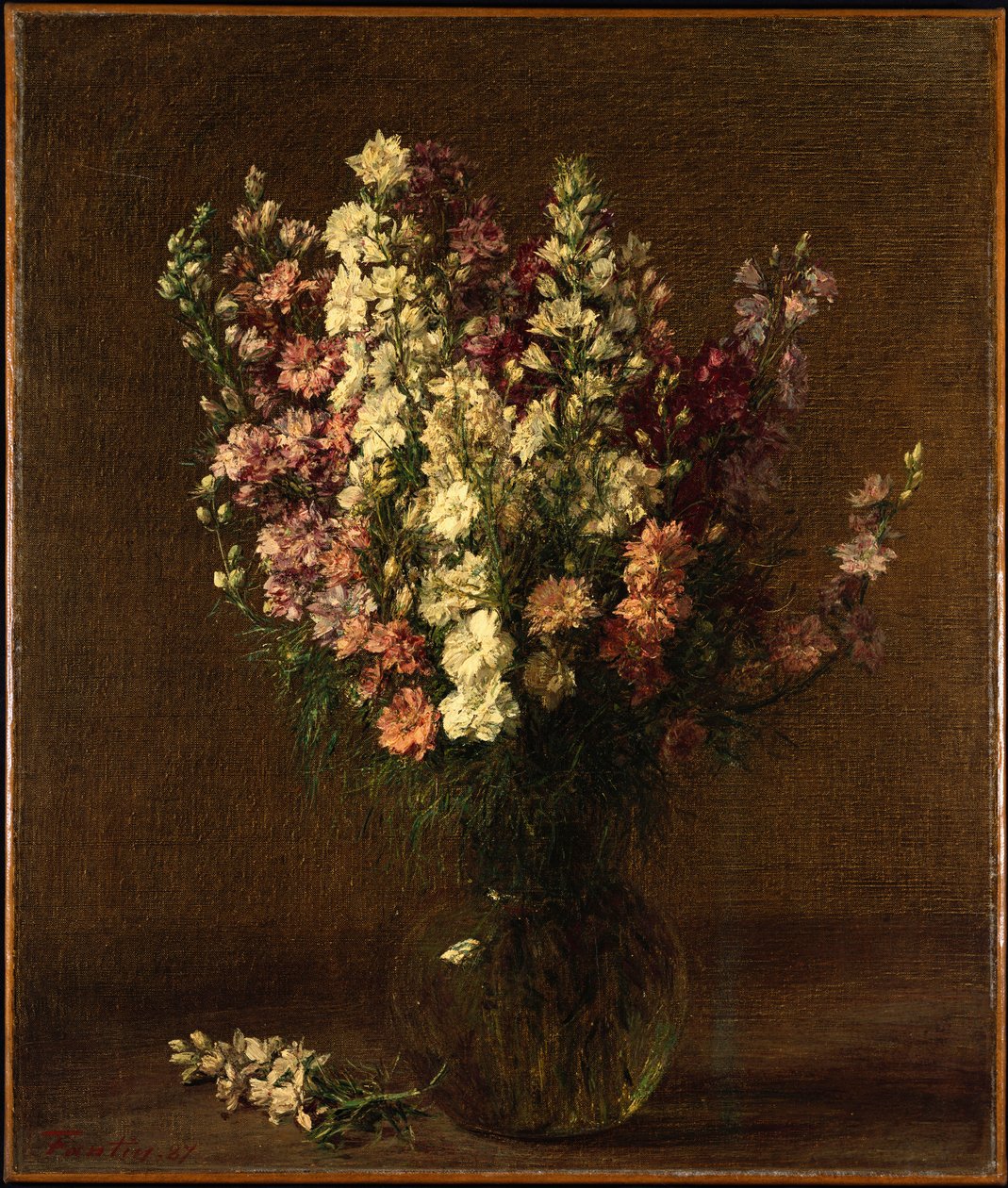 Larkspur, 1887 alkotó: Ignace Henri Jean Fantin Latour