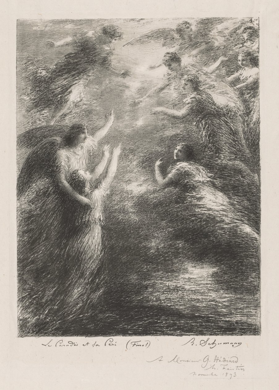 Paradicsom és Peri, 1893. alkotó: Ignace Henri Jean Fantin Latour