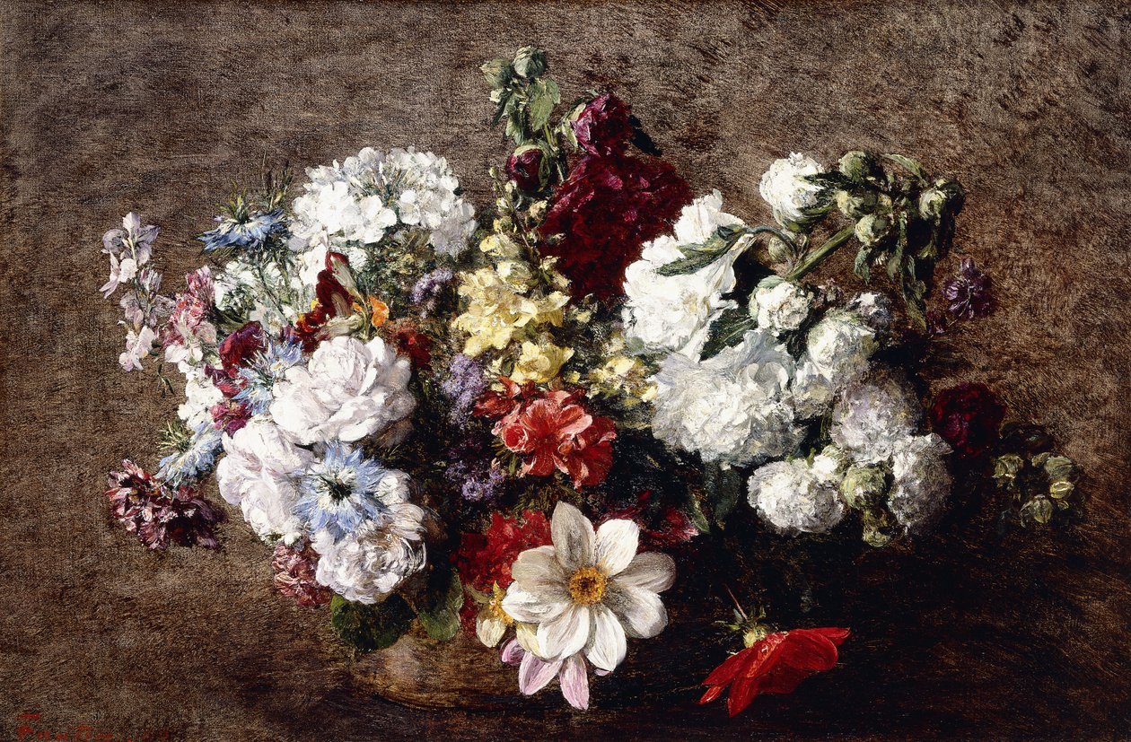 Vegyes csokor alkotó: Ignace Henri Jean Fantin Latour