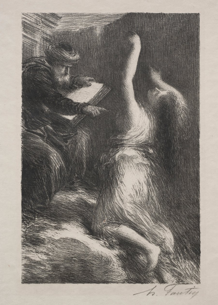 Parsival, II. felvonás: Kundry felidézése. alkotó: Ignace Henri Jean Fantin Latour