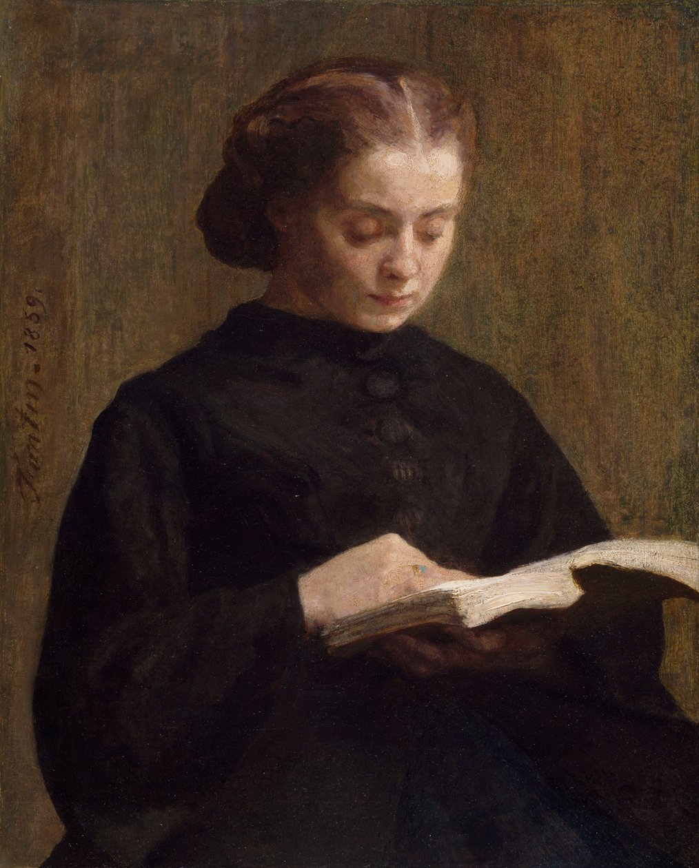 Mademoiselle Marie Fantin-Latour portréja, 1859 alkotó: Ignace Henri Jean Fantin Latour