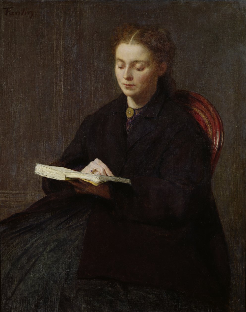 Olvasás, 1863 alkotó: Ignace Henri Jean Fantin Latour